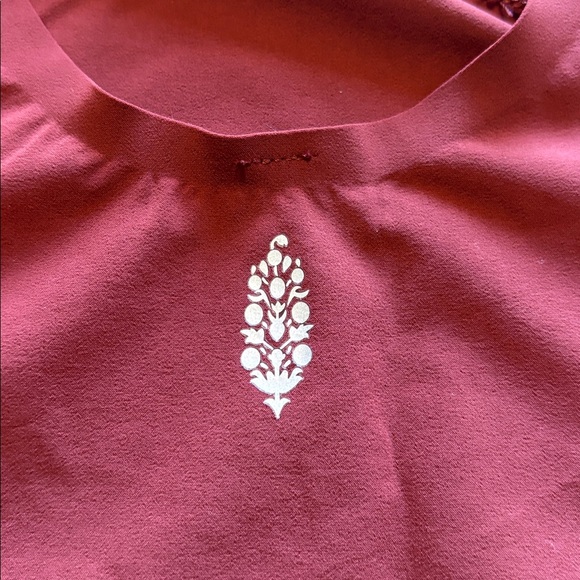 Free People Movement Small Take A Plunge Crop Top Maroon - Picture 3 of 5